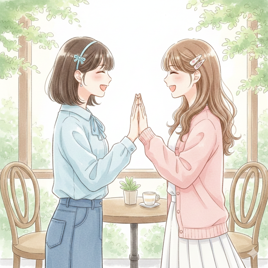 横向きの落ち着いたイラスト