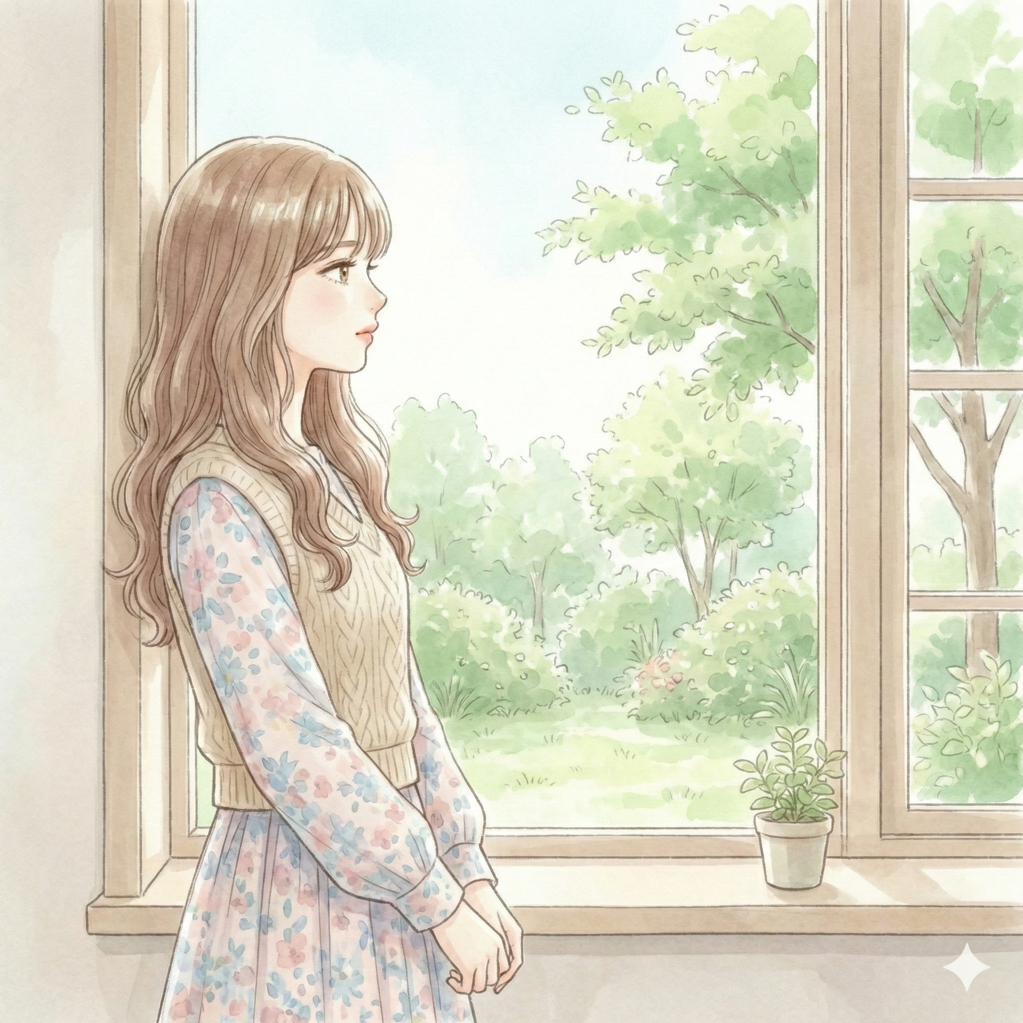 静かな部屋の光