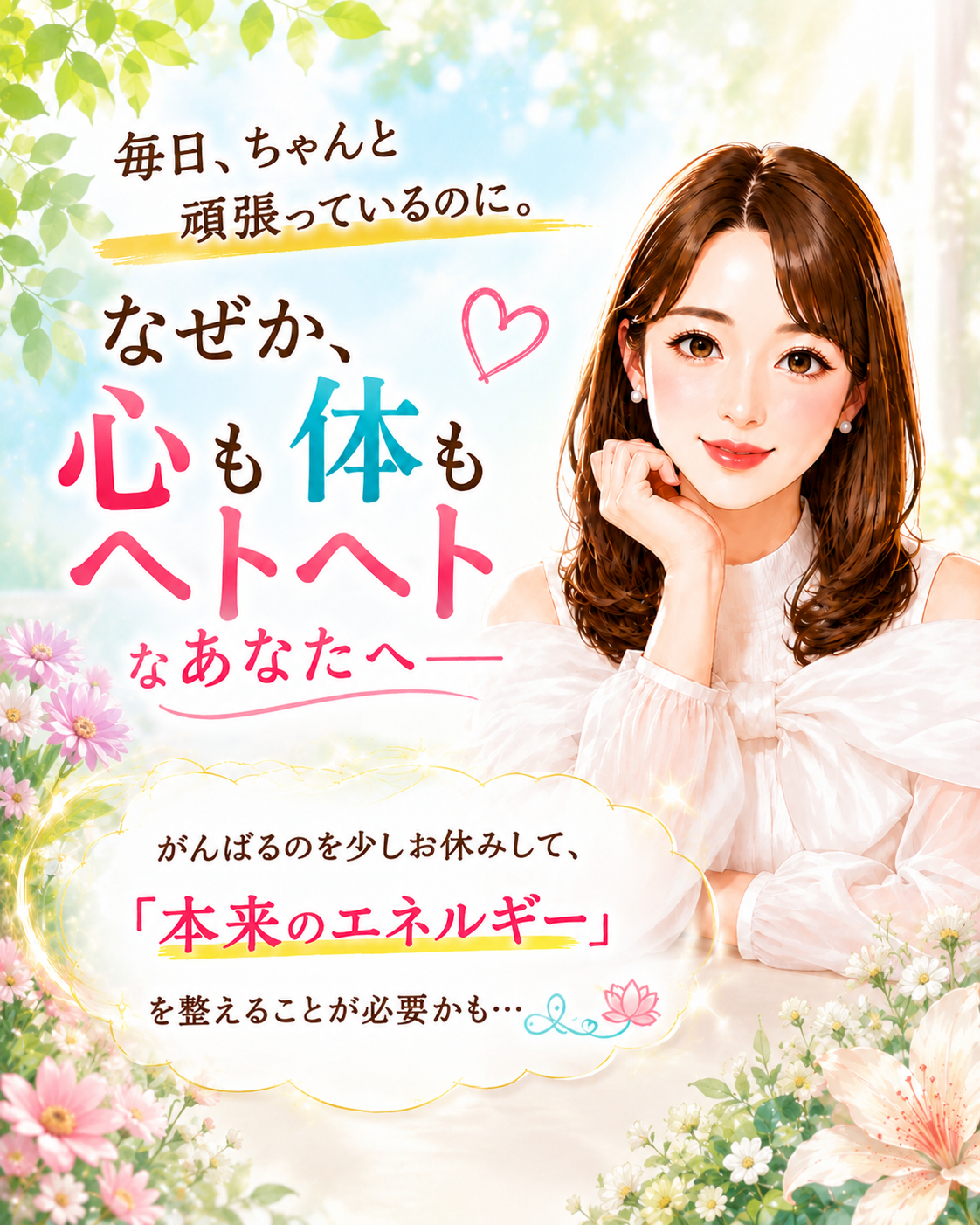なぜか心も体もヘトヘトなあなたへ